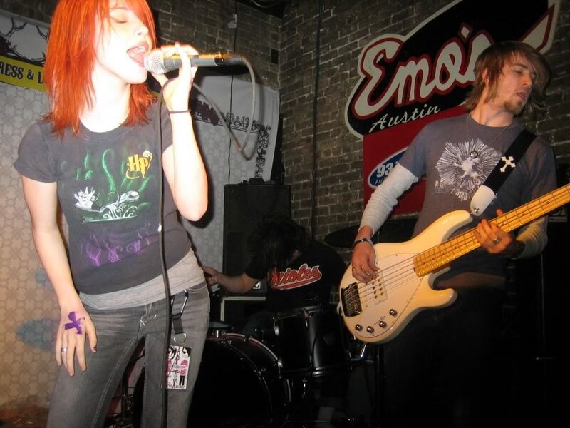 band performing in a club