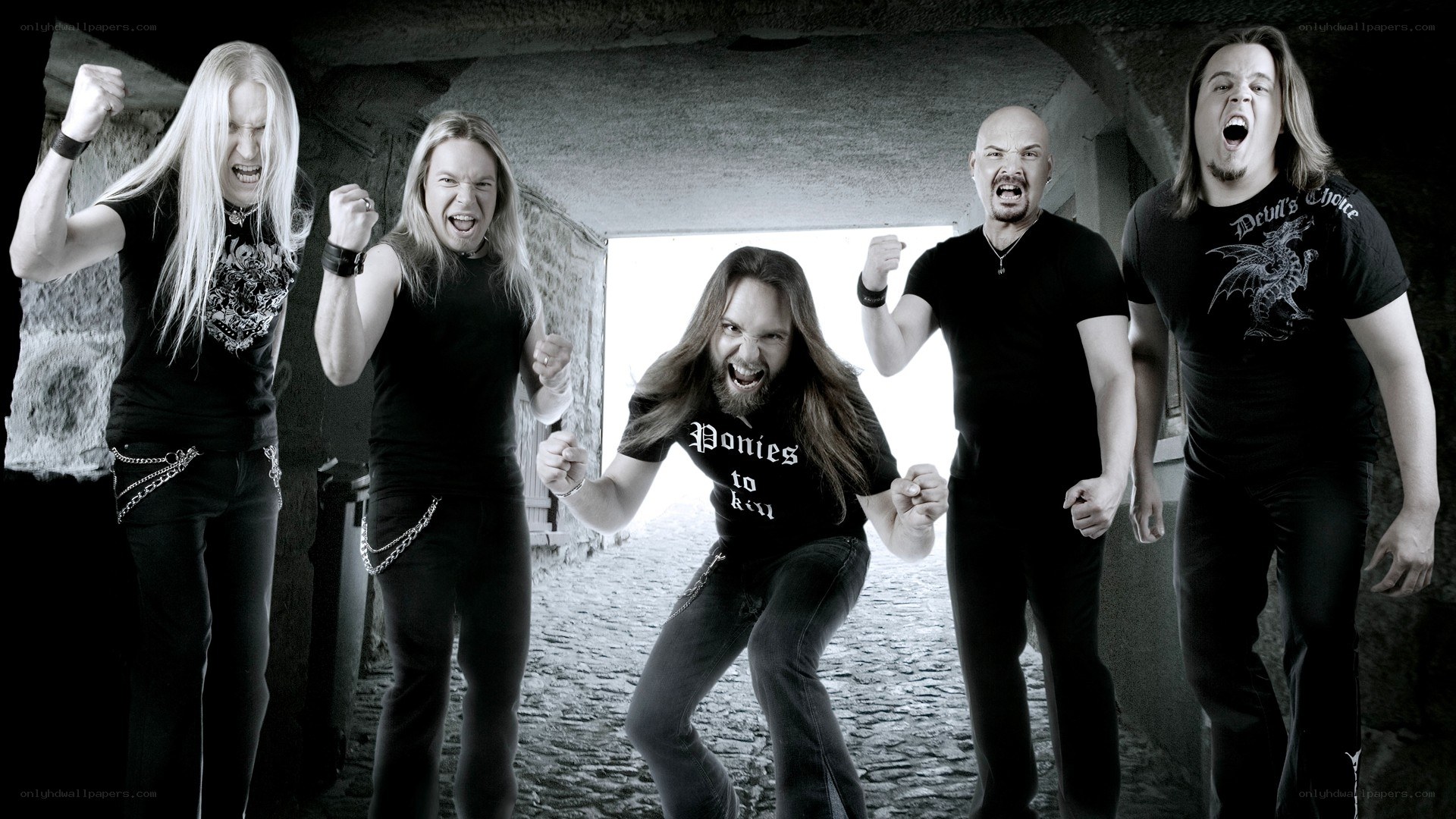 band performing in tunnel