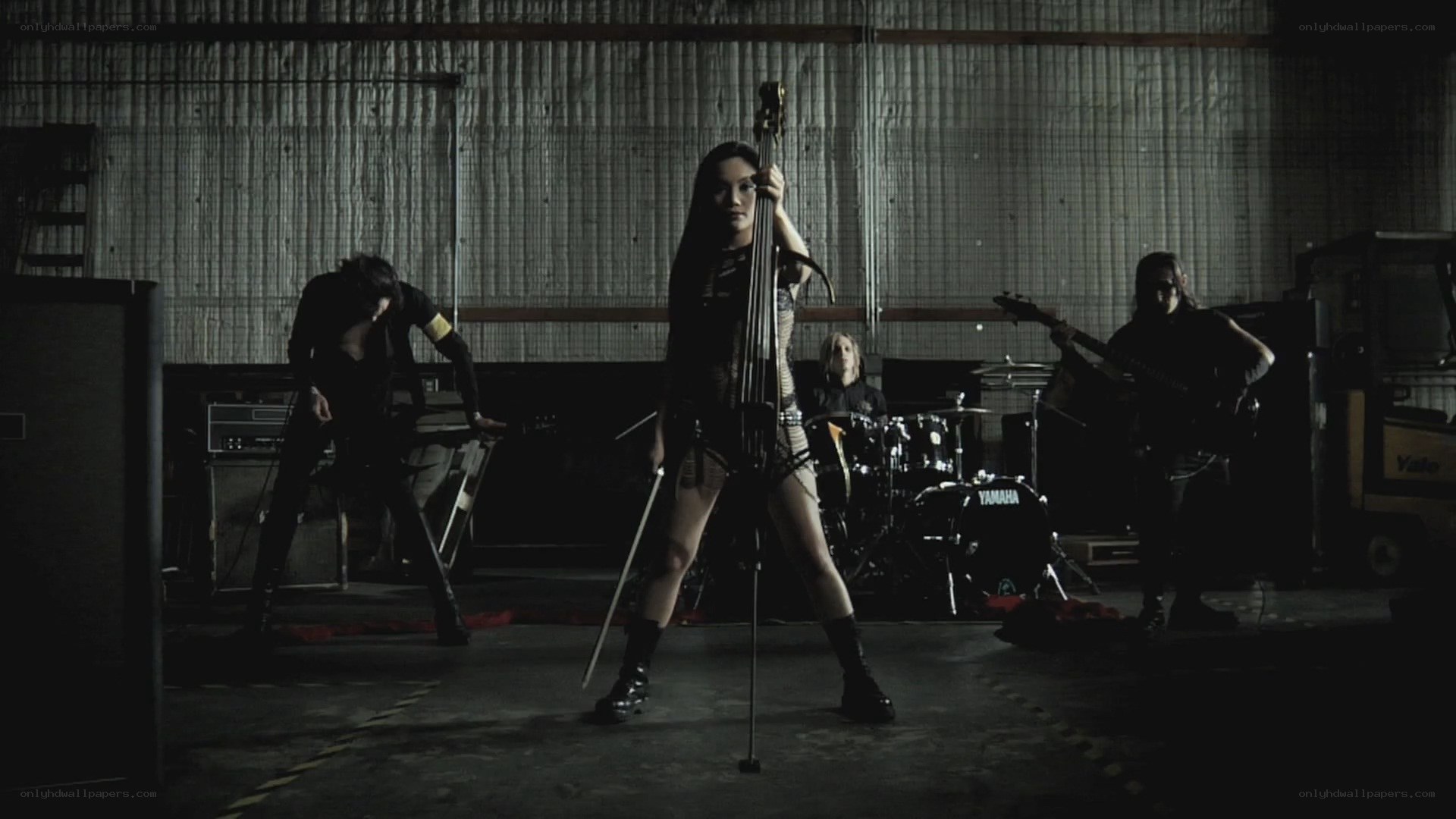band performing in warehouse