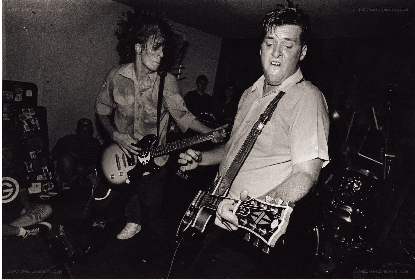 Band performing live on stage