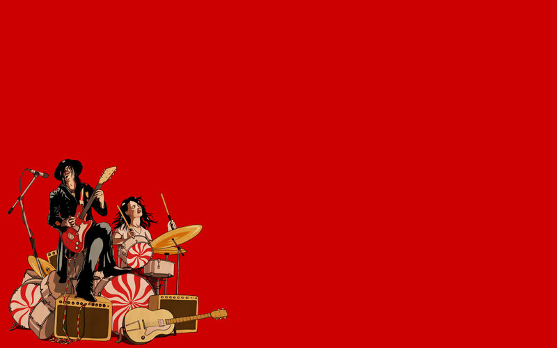 band performing on red background