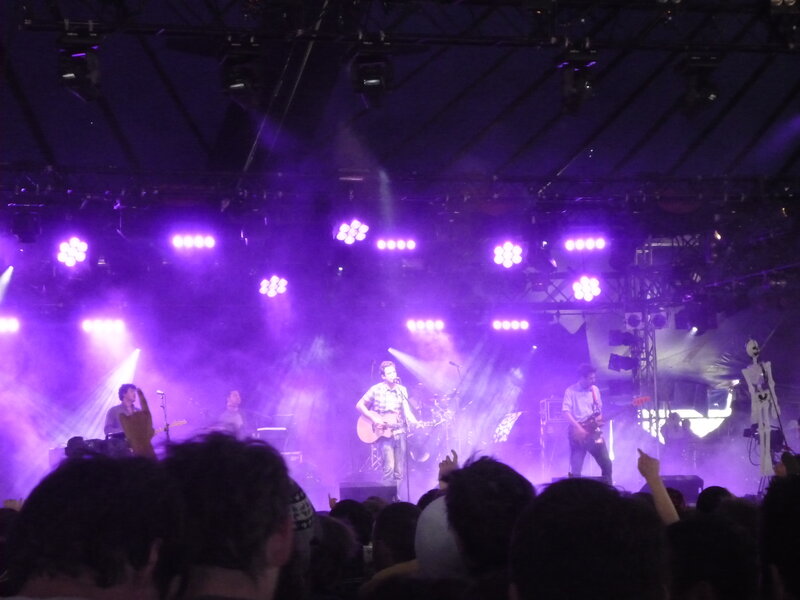 band performing on stage