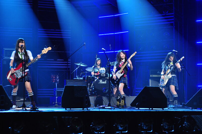 band performing on stage