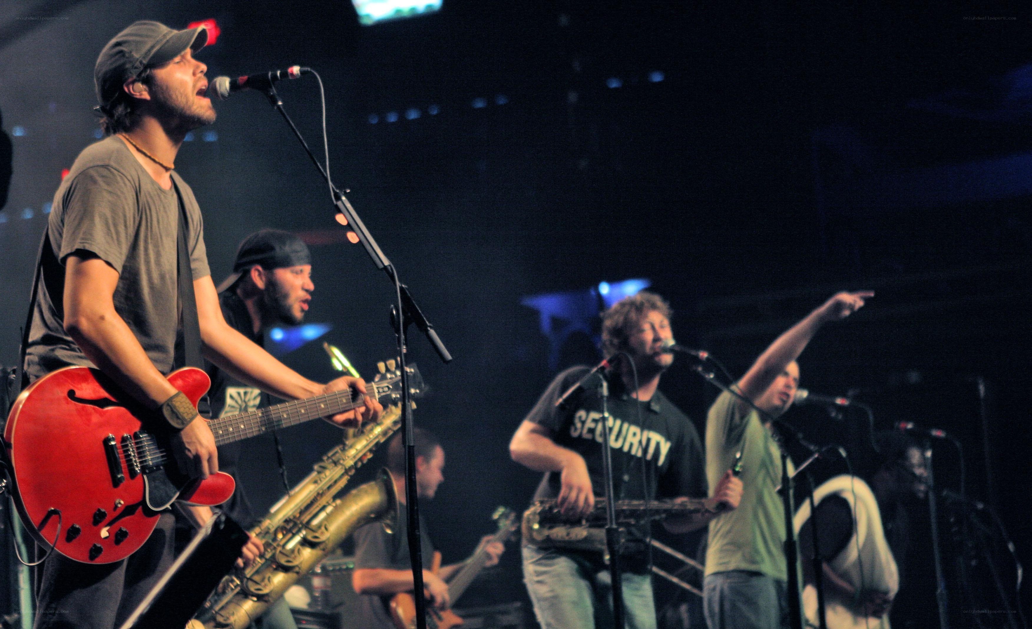 Band performing on stage