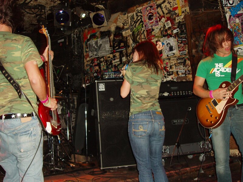 Band performing on stage