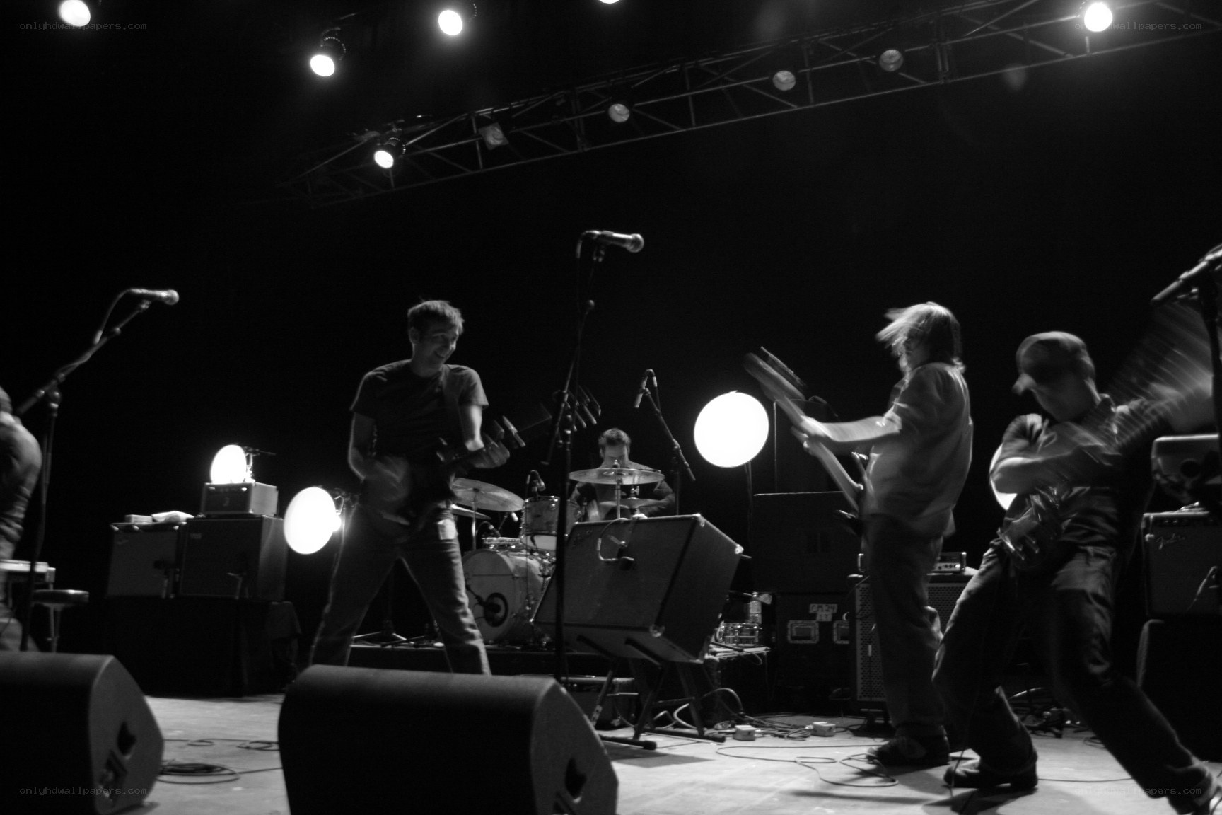 band performing on stage