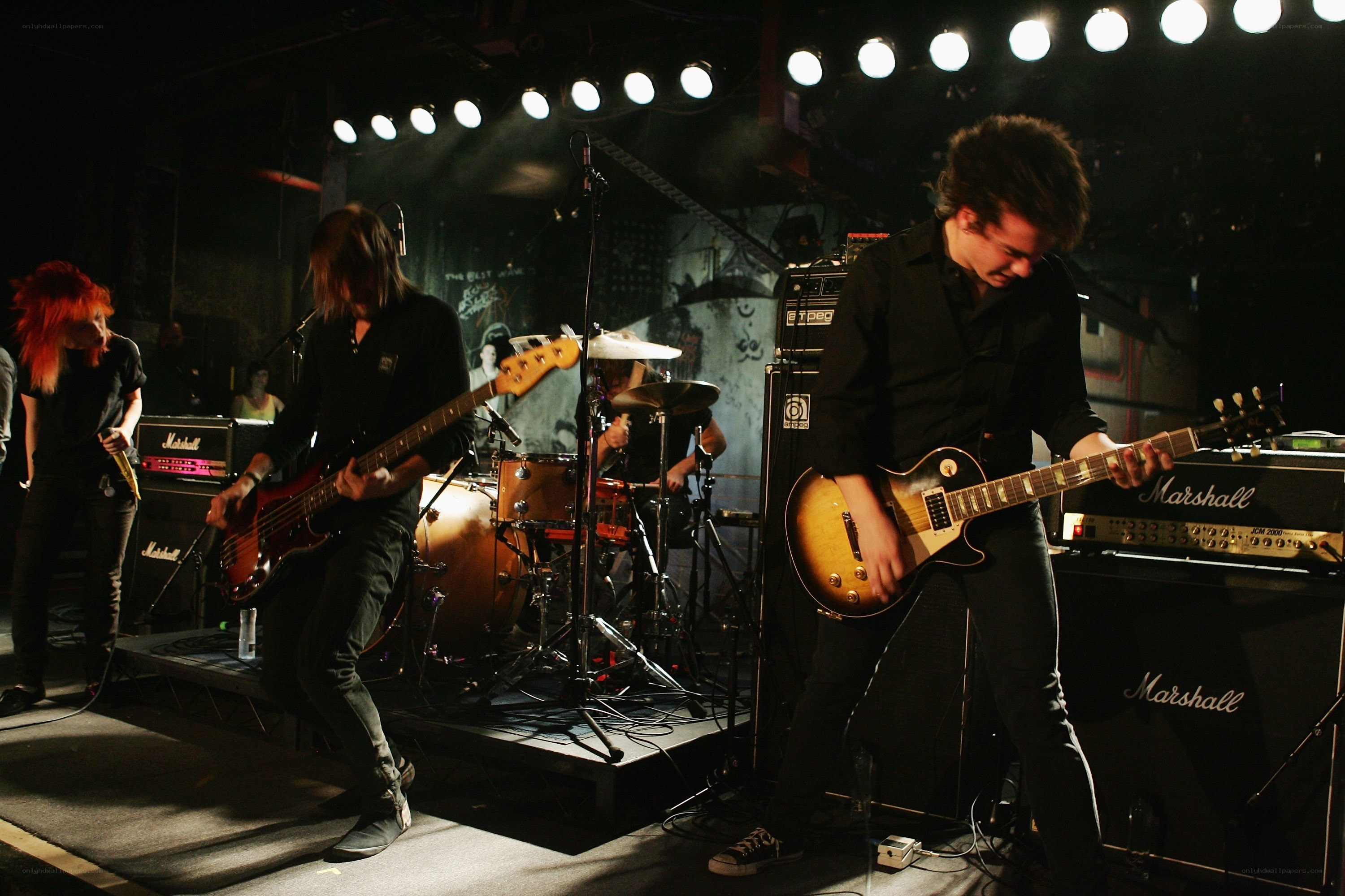 band performing on stage