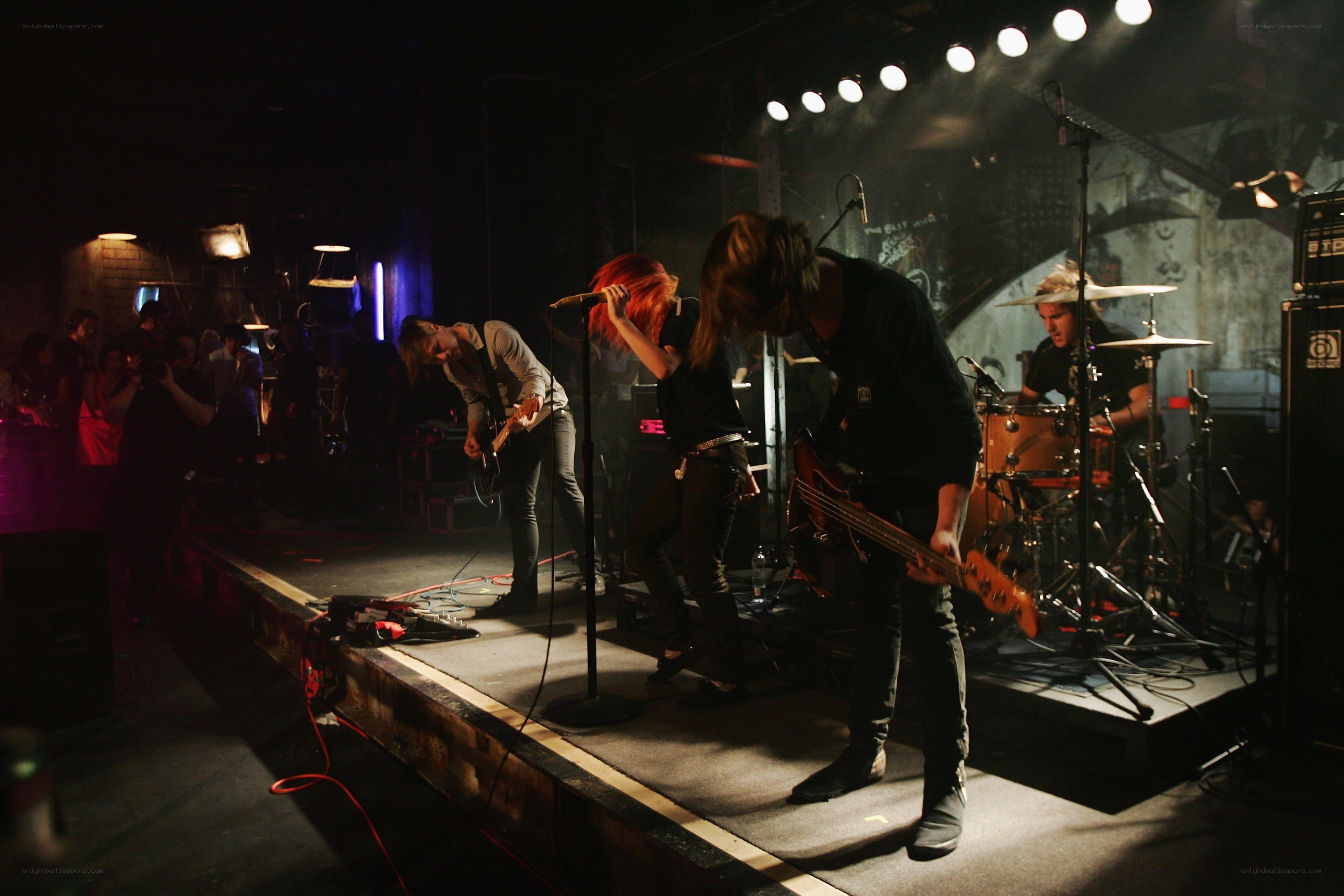 Band performing on stage