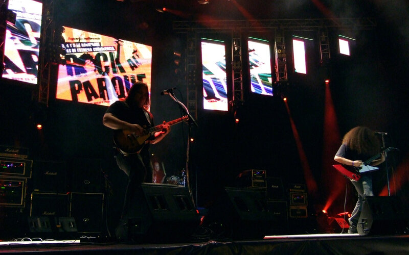 band performing on stage