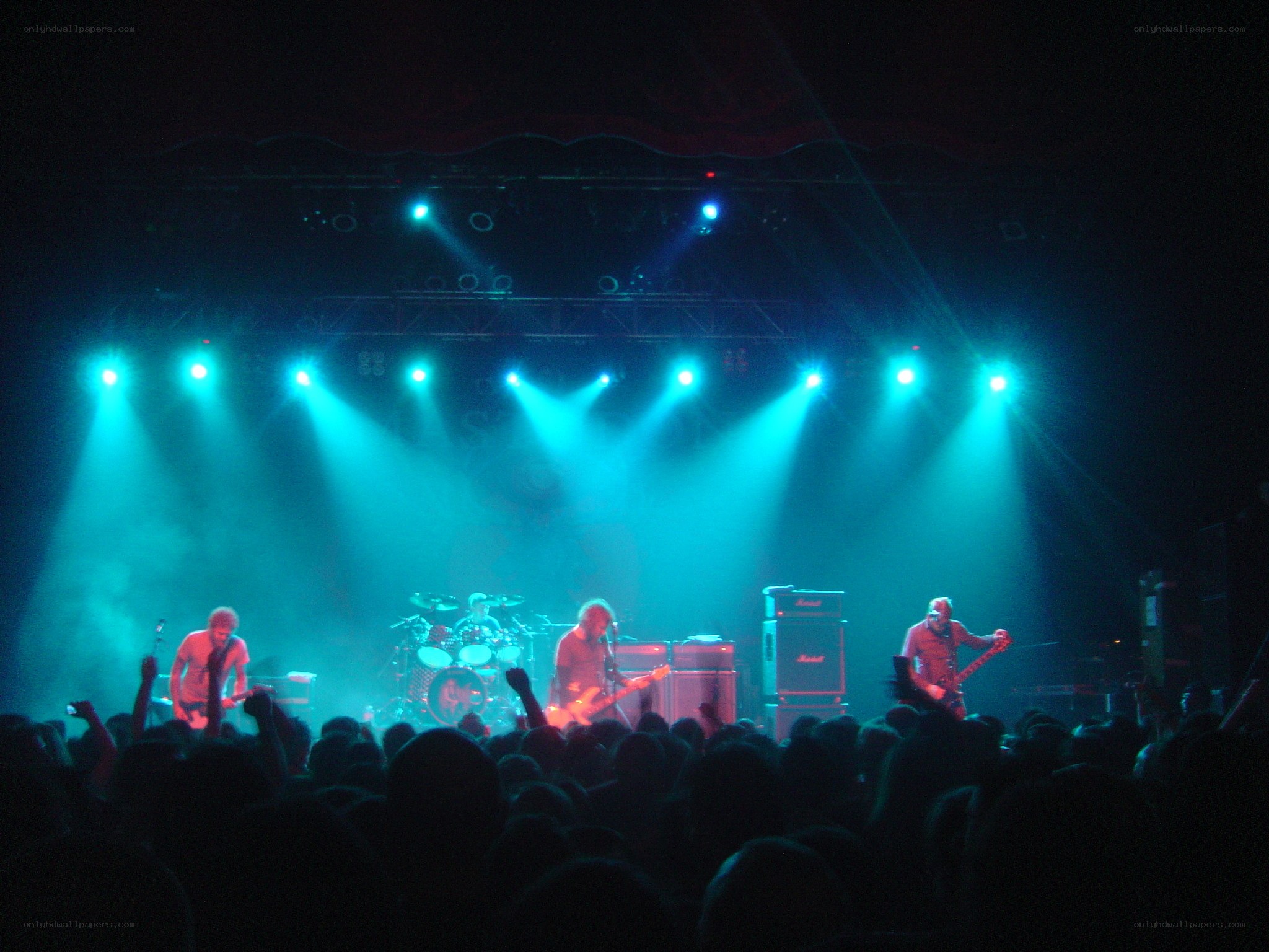 band performing on stage