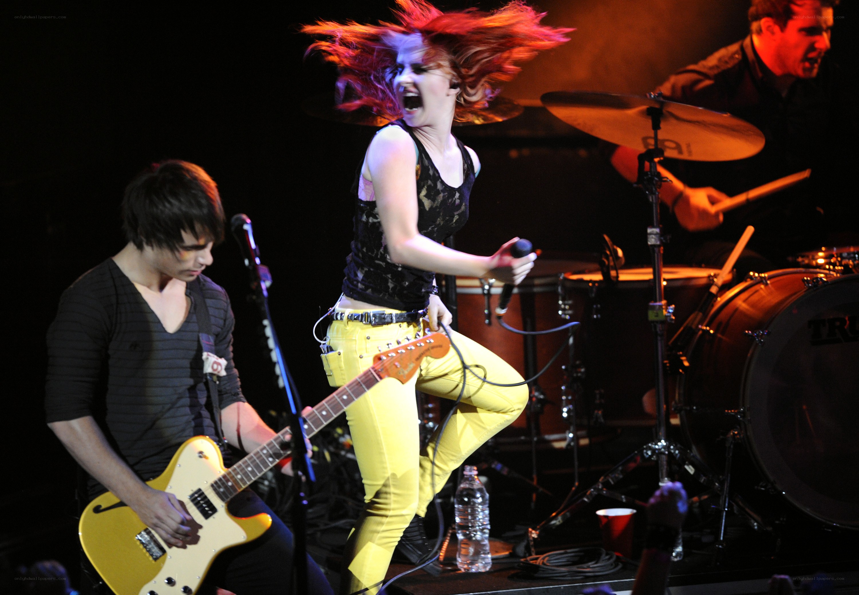 band performing on stage