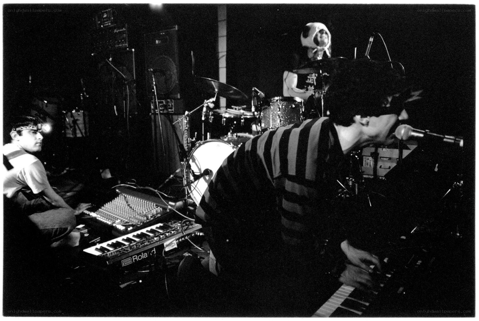 band performing on stage