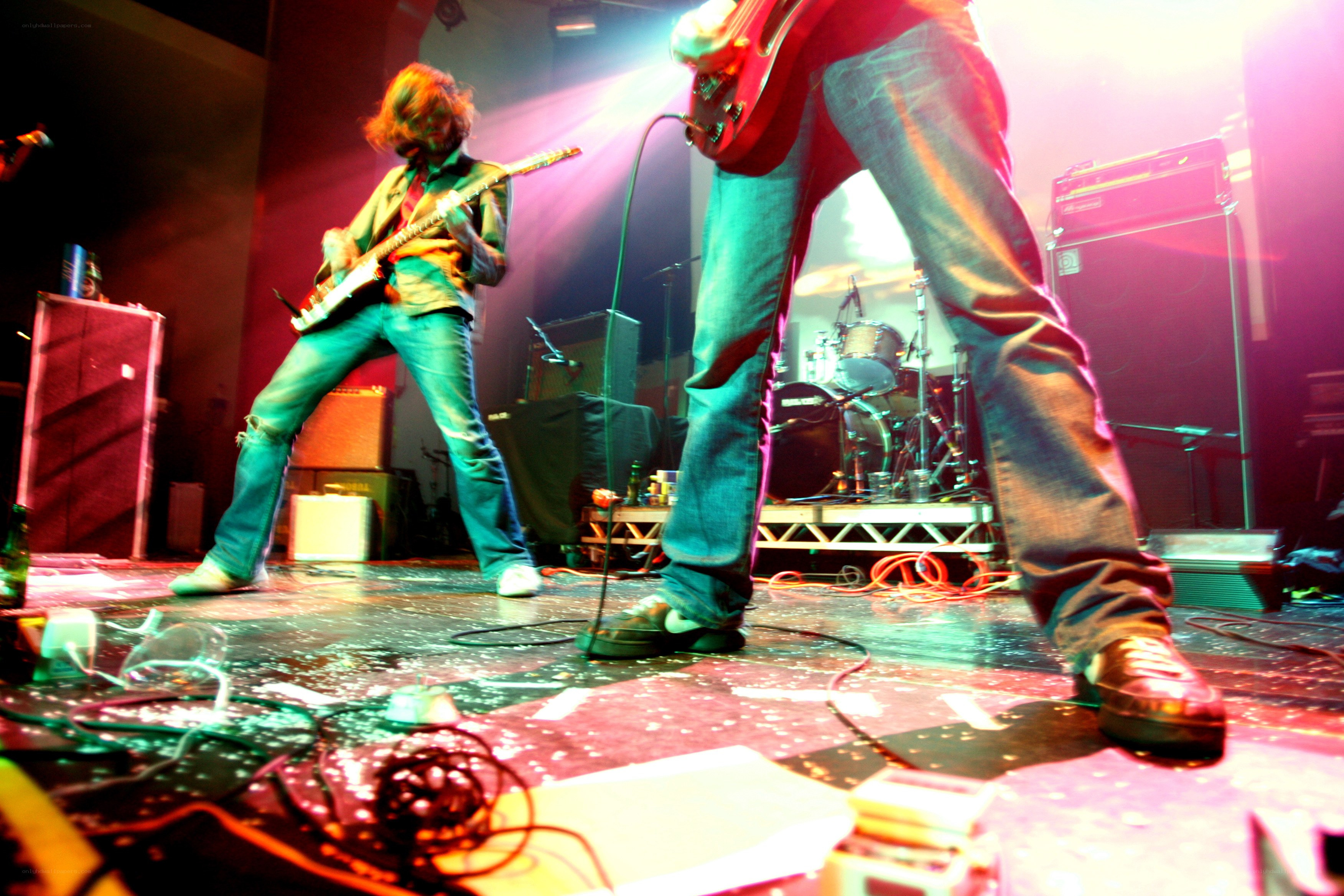 Band performing on stage