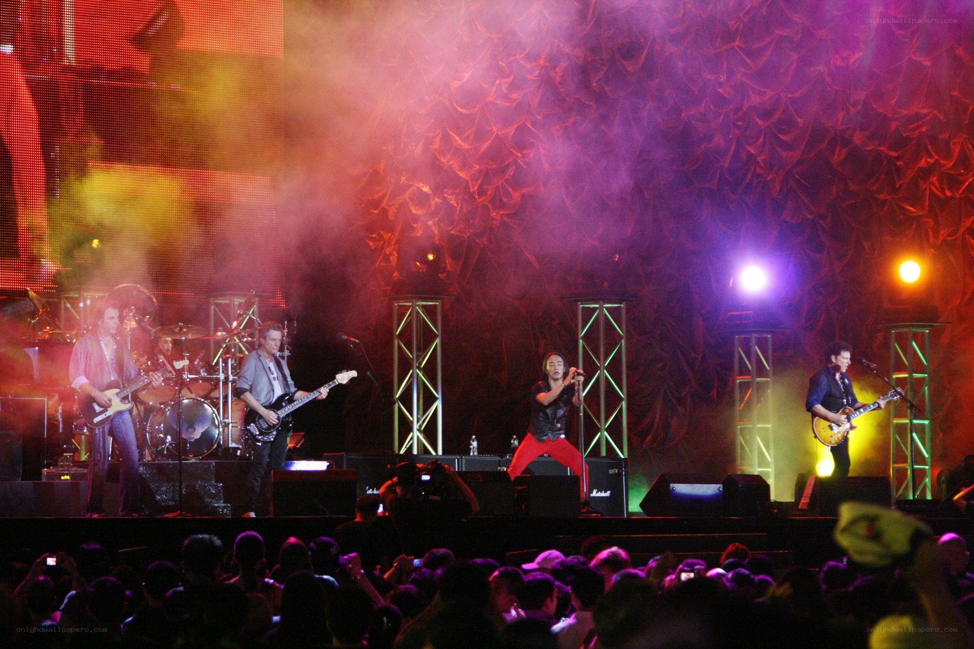 band performing on stage