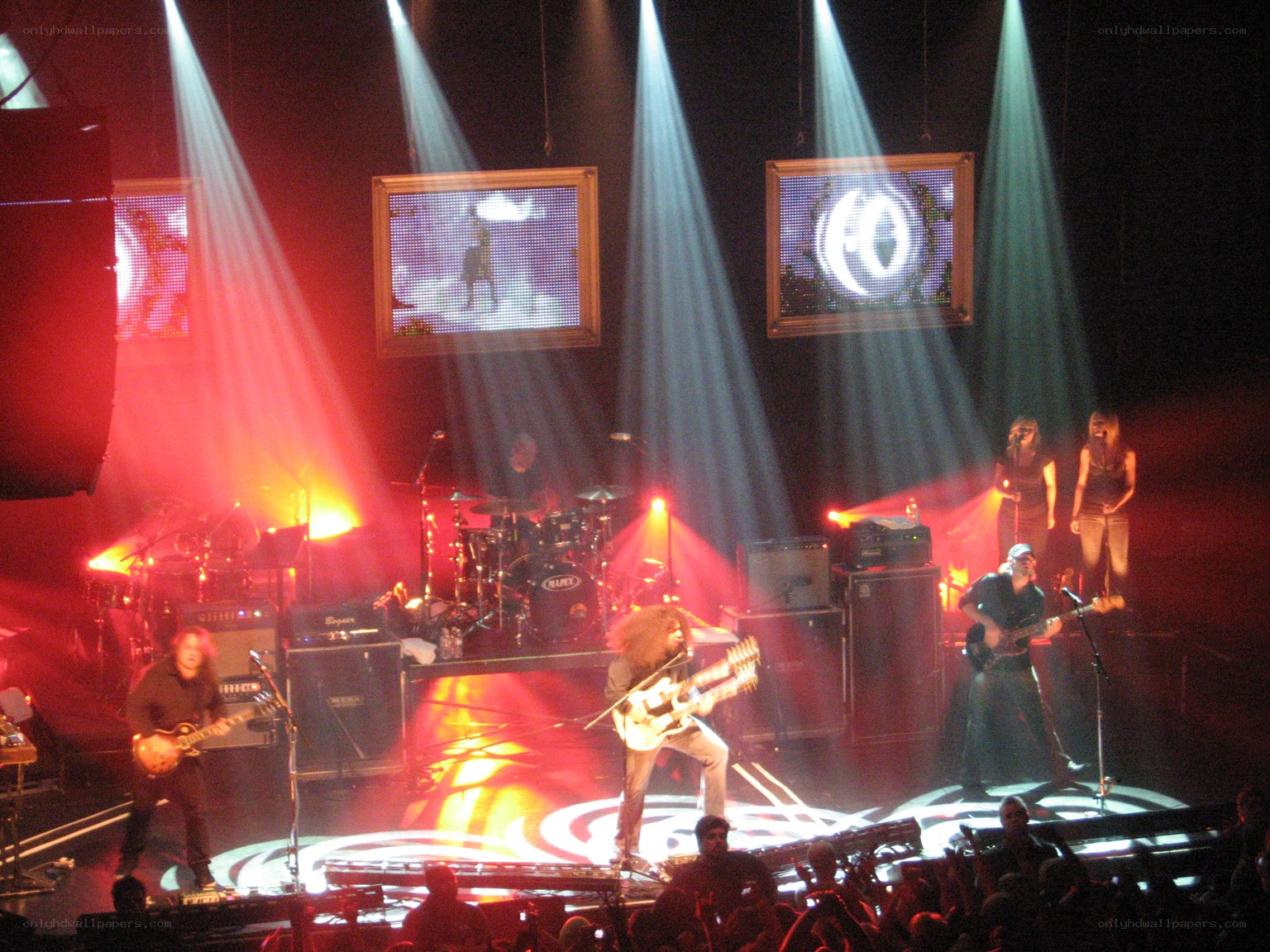band performing on stage