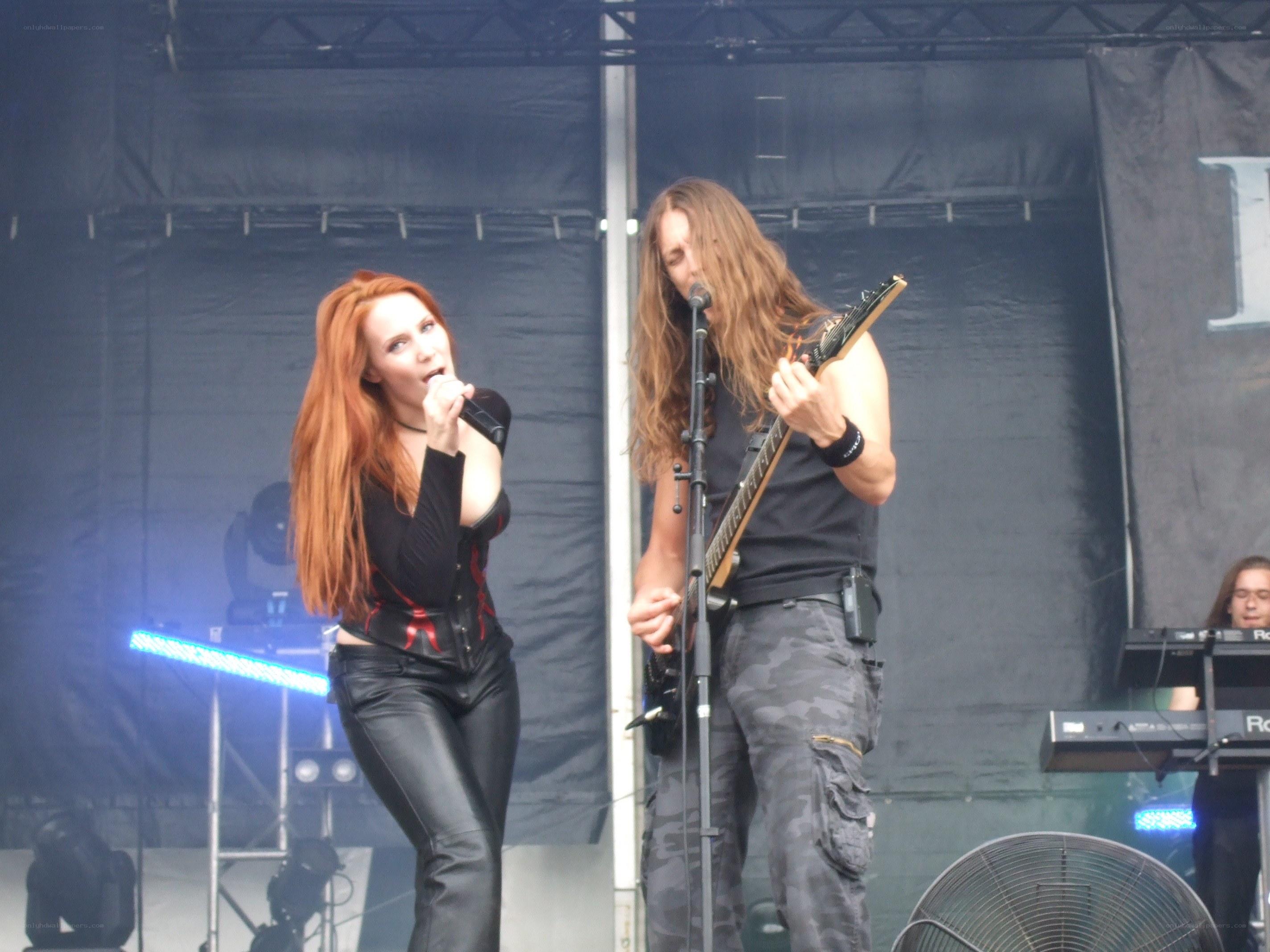 Band performing on stage