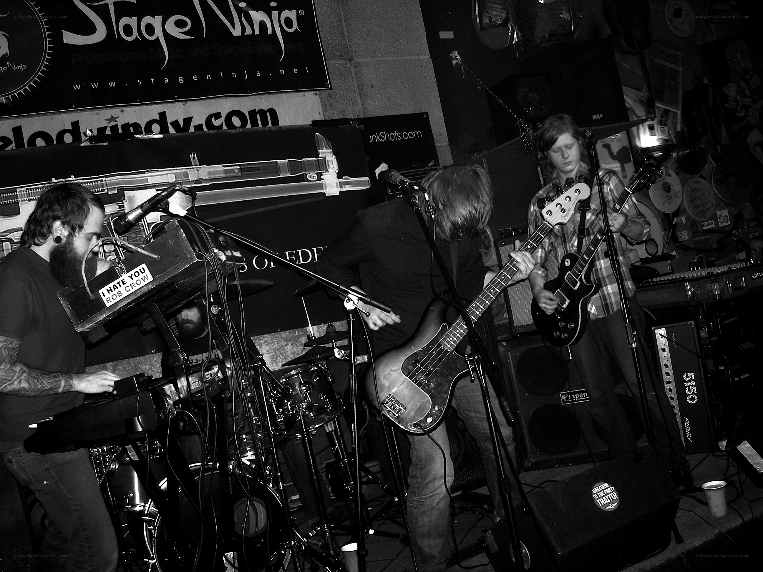 band performing on stage