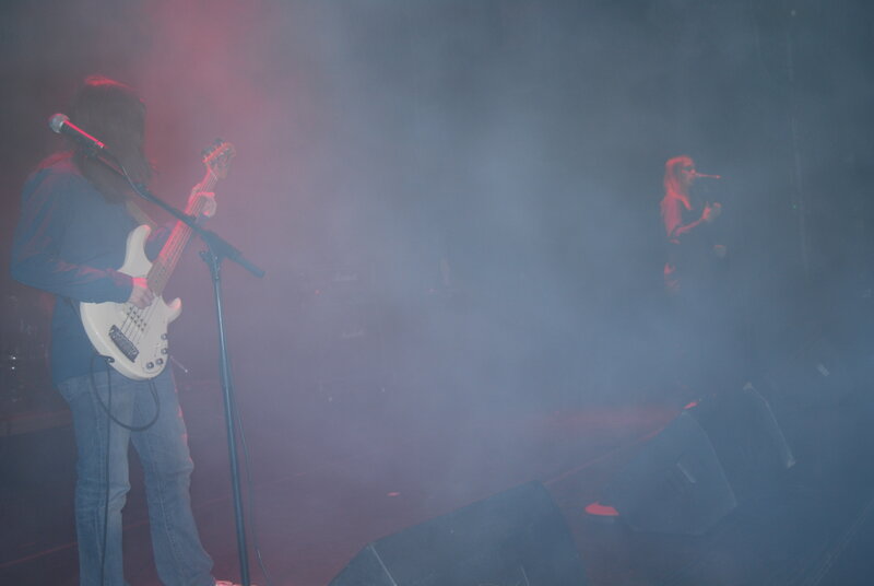 Band performing on stage