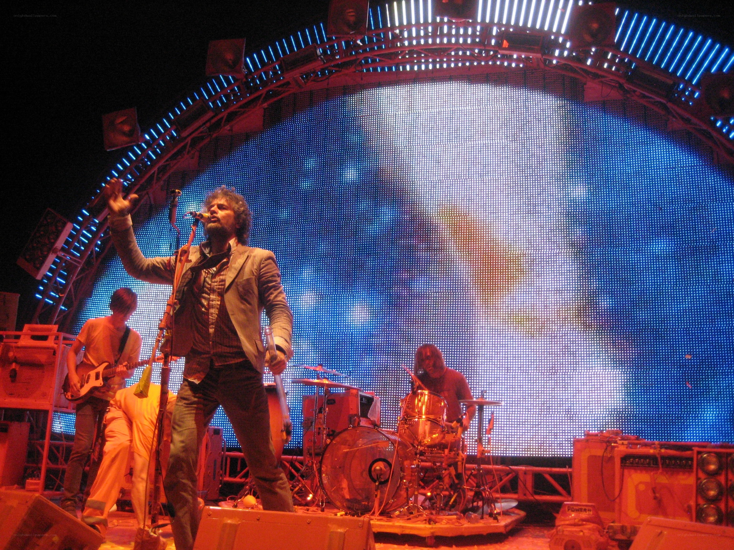 Band performing on stage