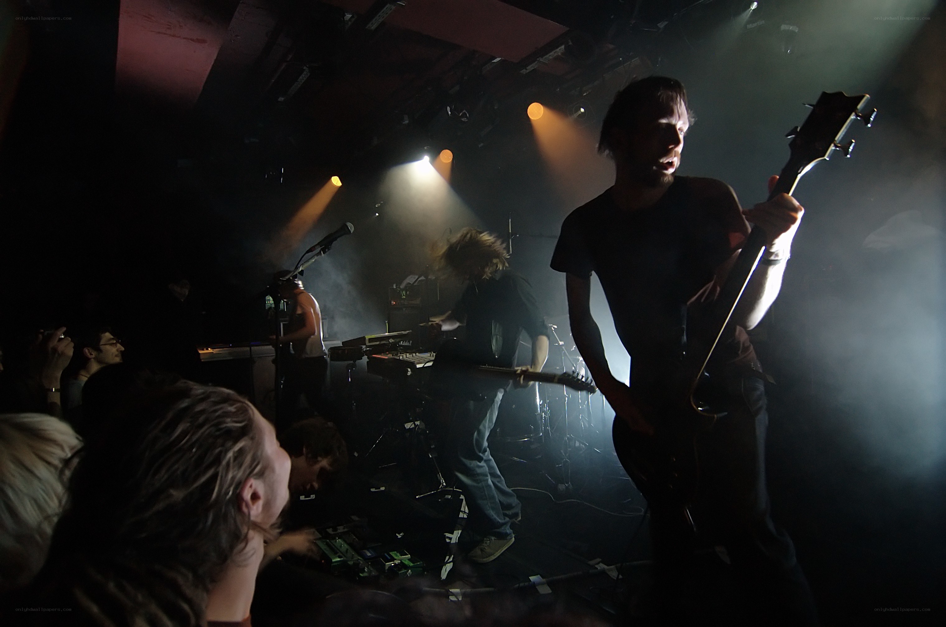 Band performing on stage