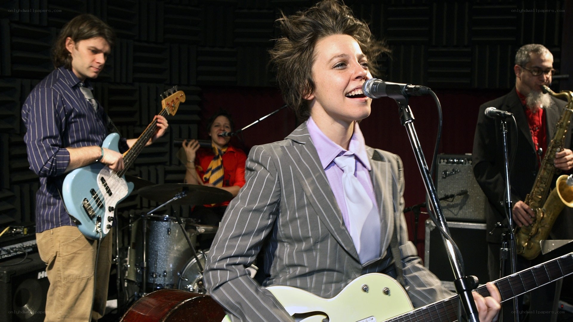 Band performing on stage