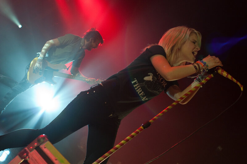 Band performing on stage