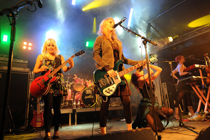 band performing on stage