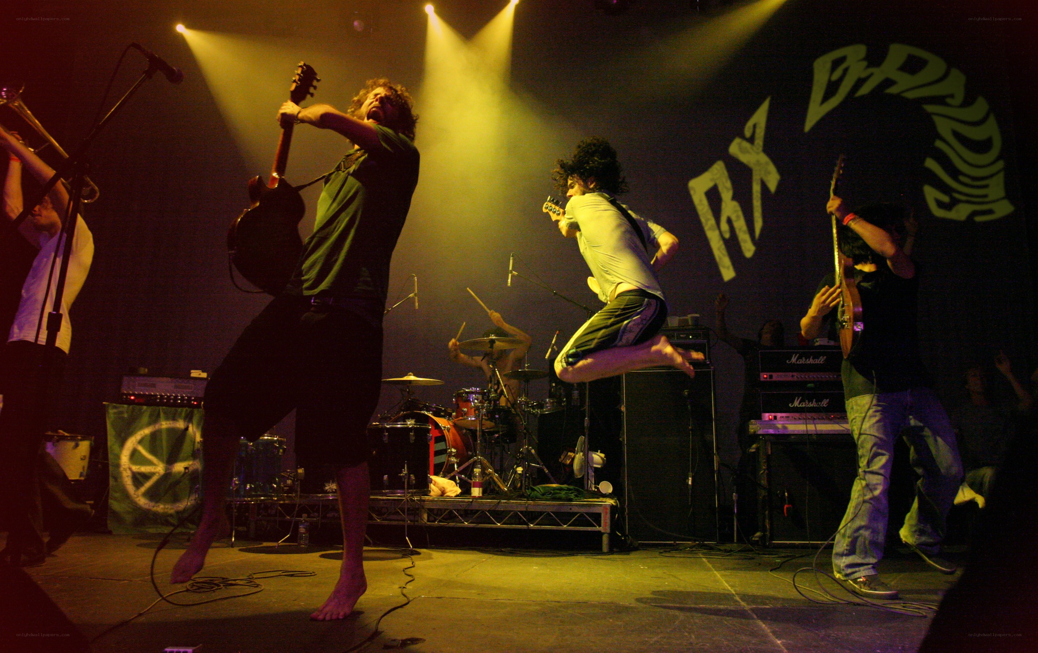 band performing on stage