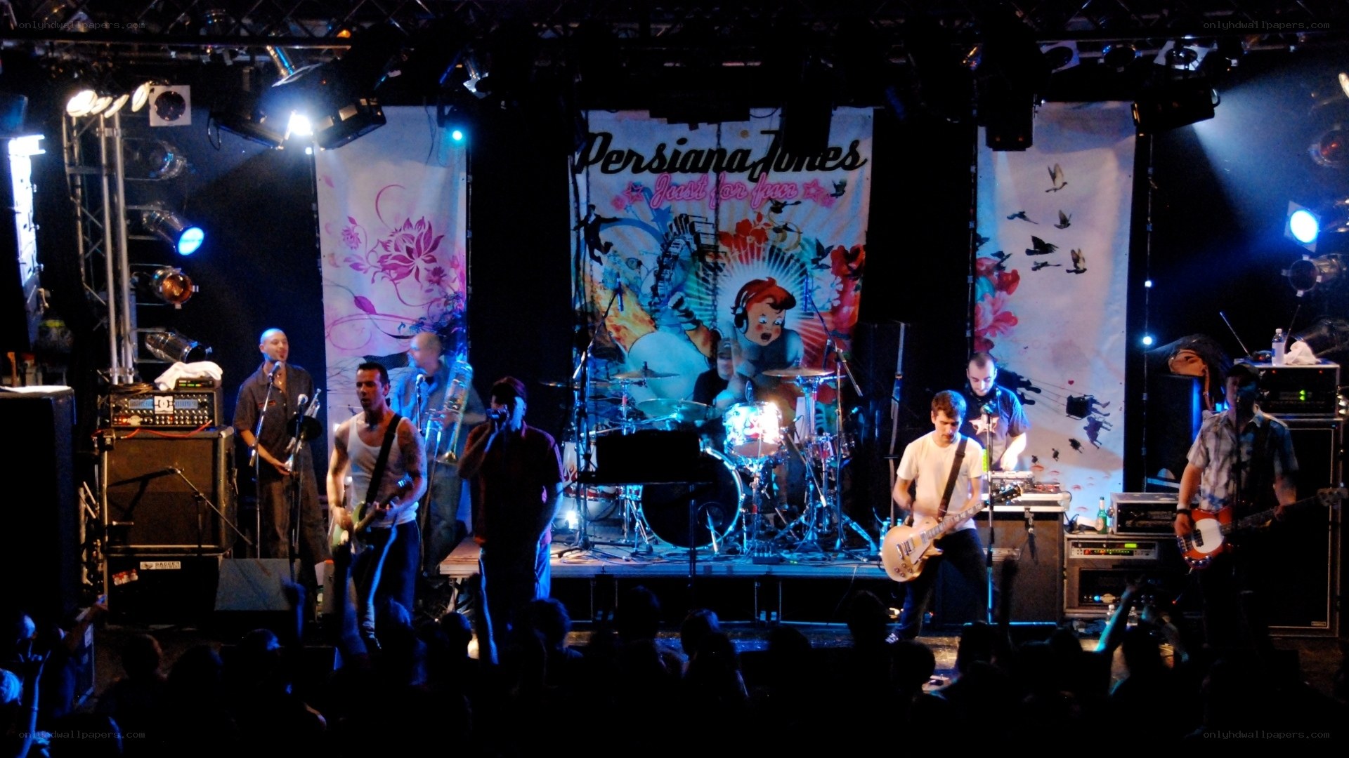 band performing on stage