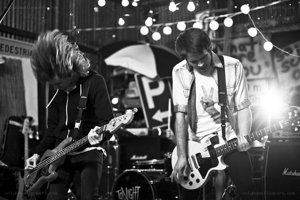 band performing on stage