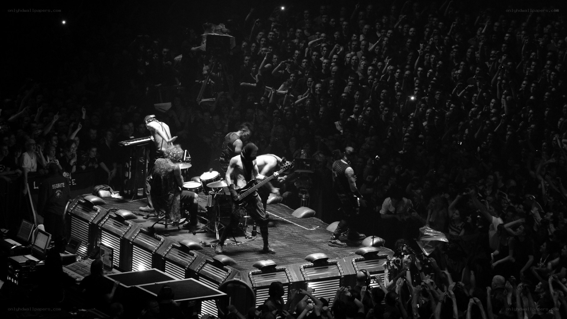 Band performing on stage