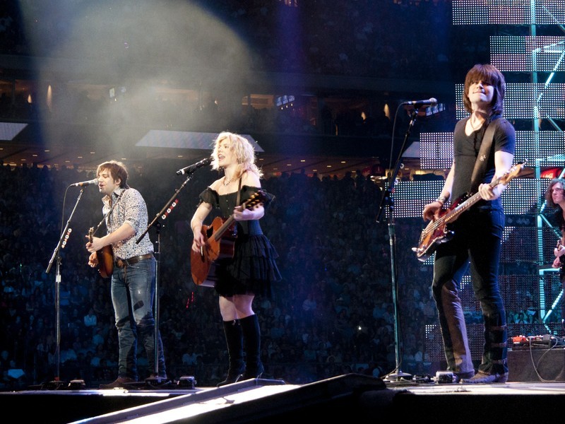 band performing on stage