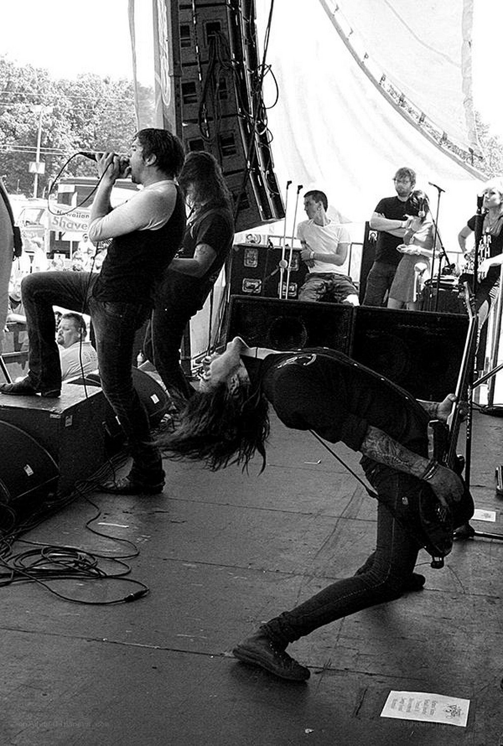 Band performing on stage