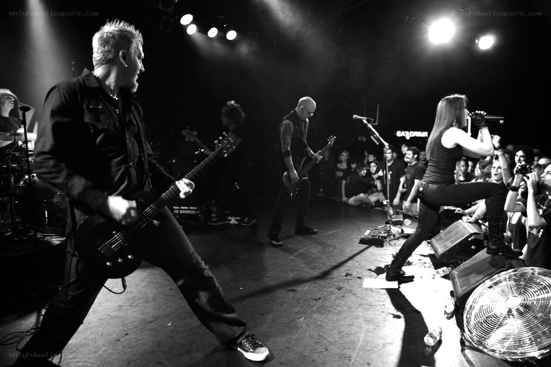 Band performing on stage