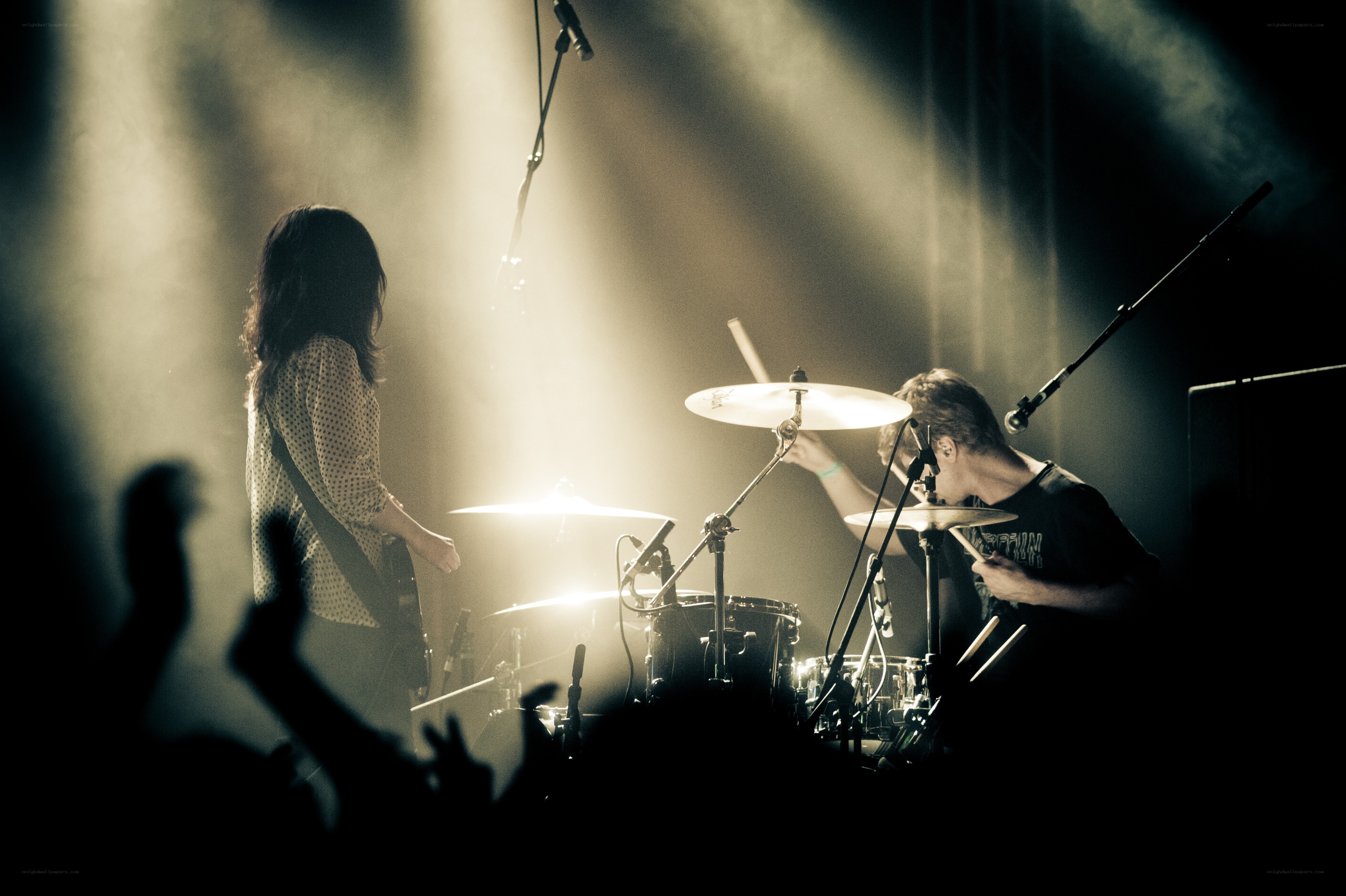 Band performing on stage