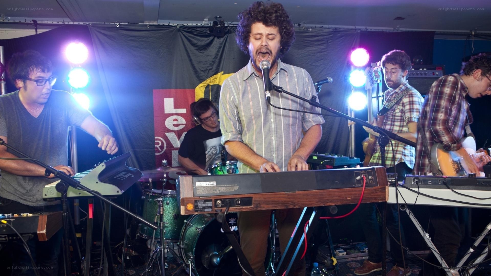 band performing on stage