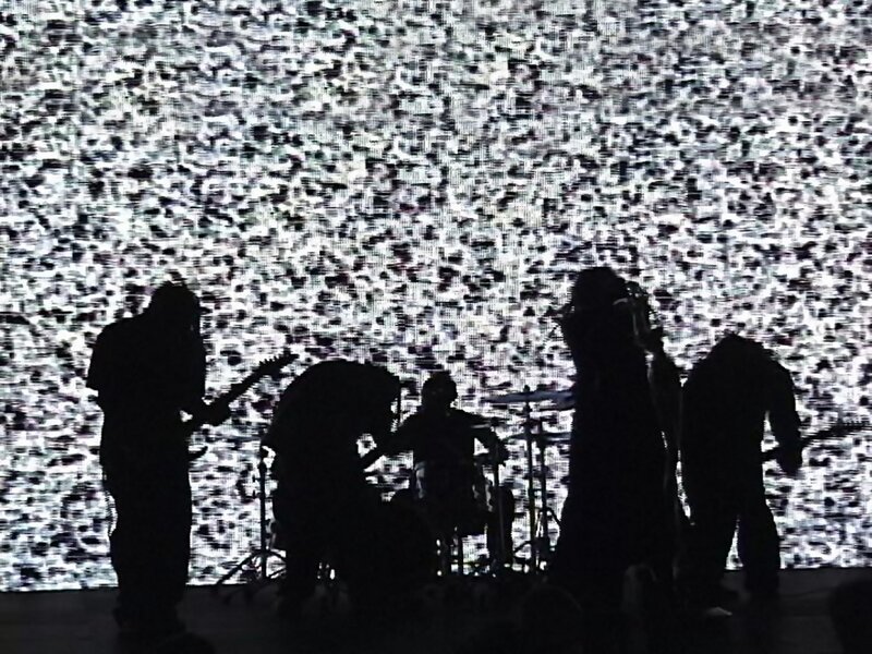 band performing on stage