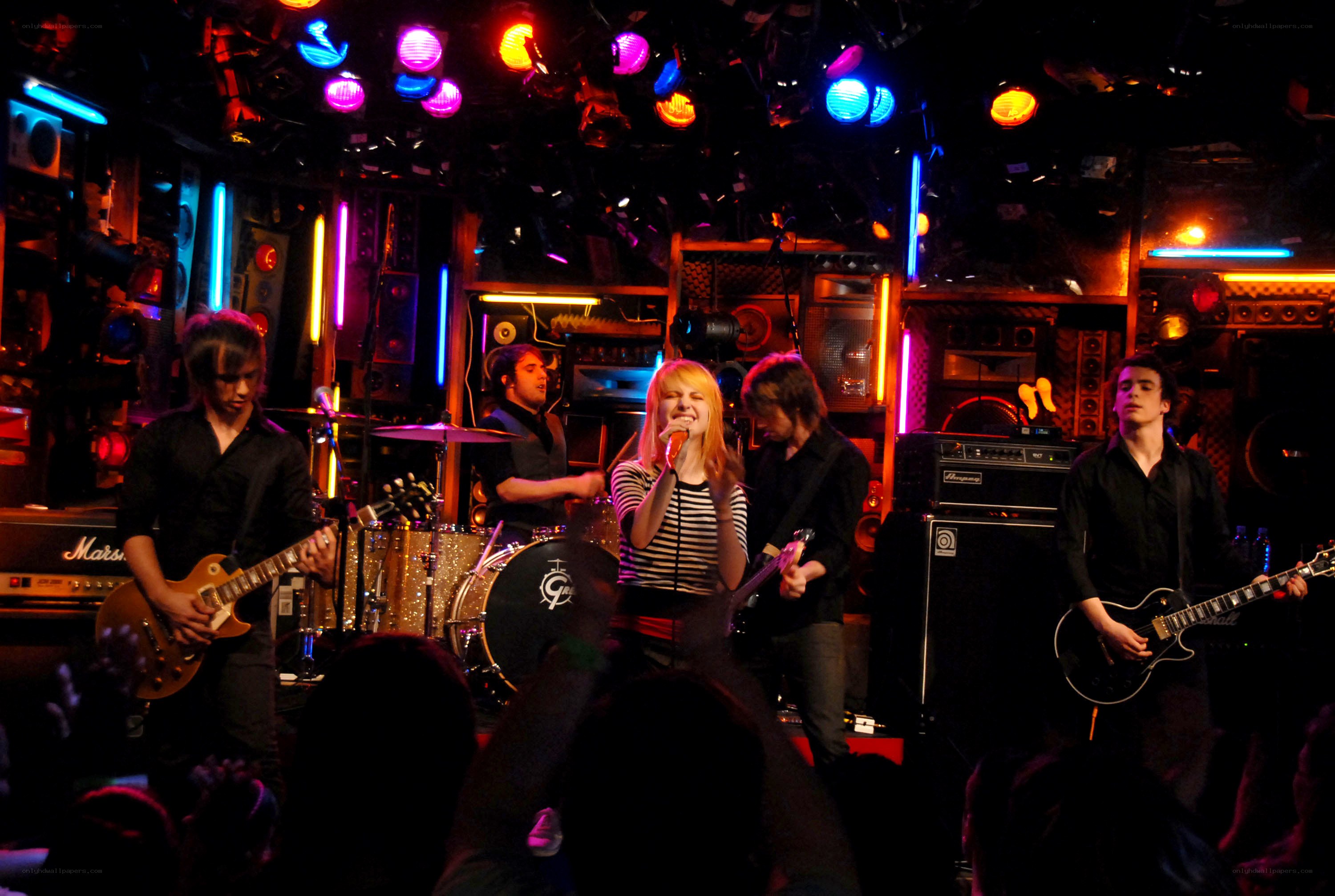 band performing on stage
