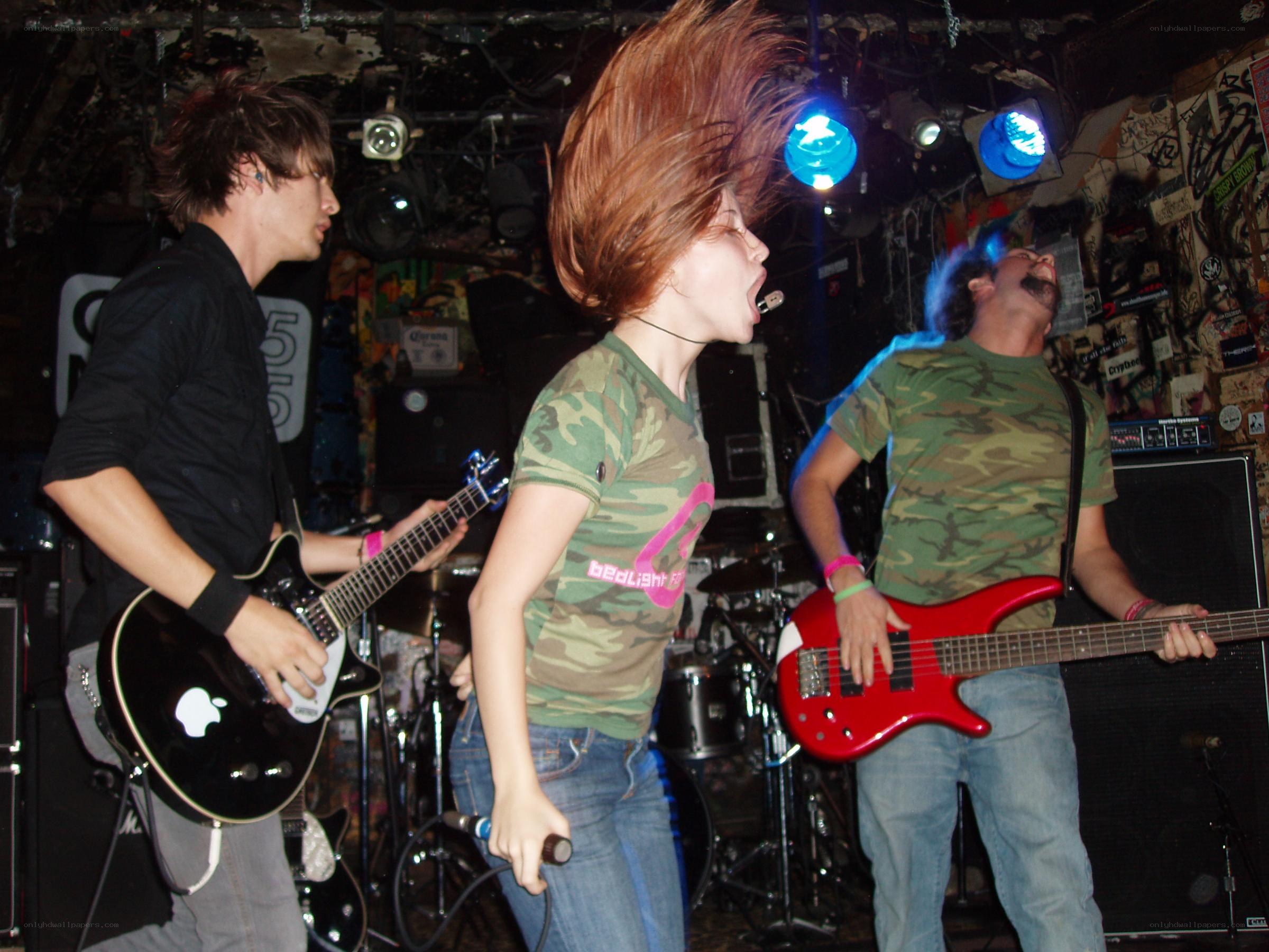 Band performing on stage