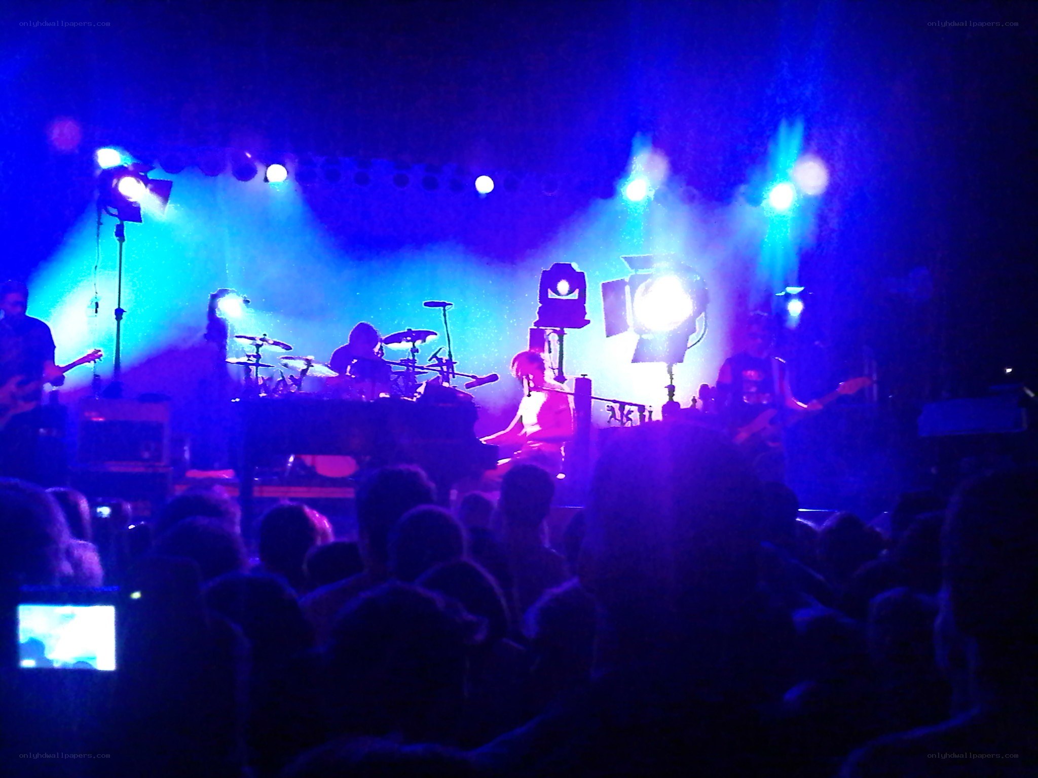 band performing on stage