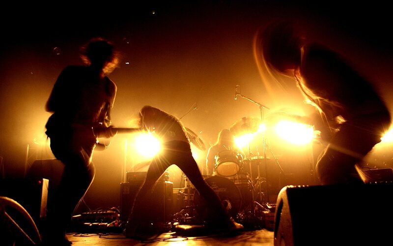 band performing on stage
