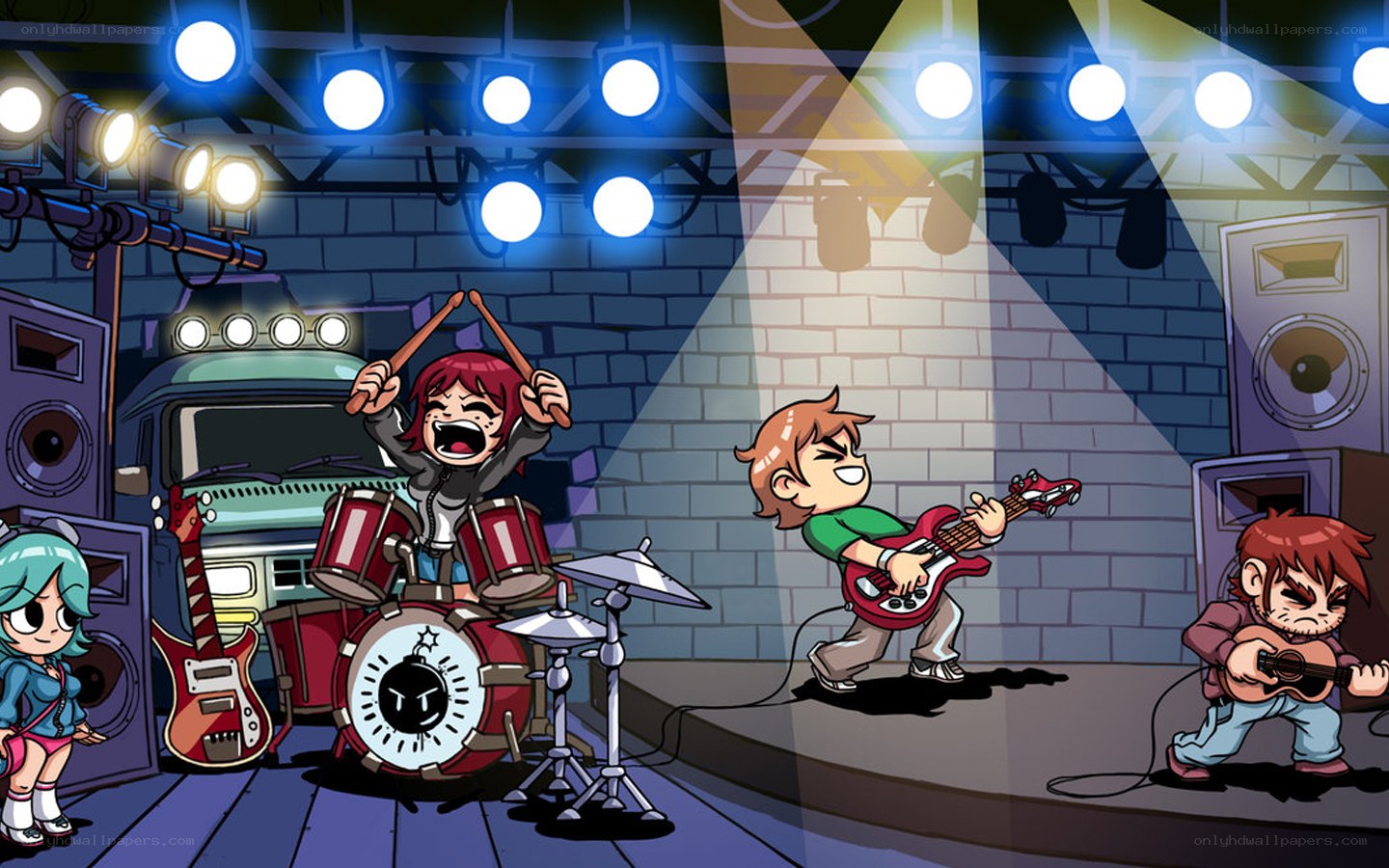 band performing on stage