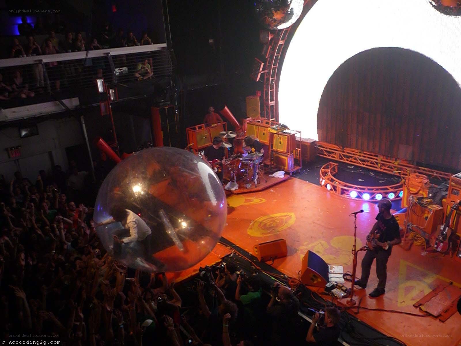 band performing on stage