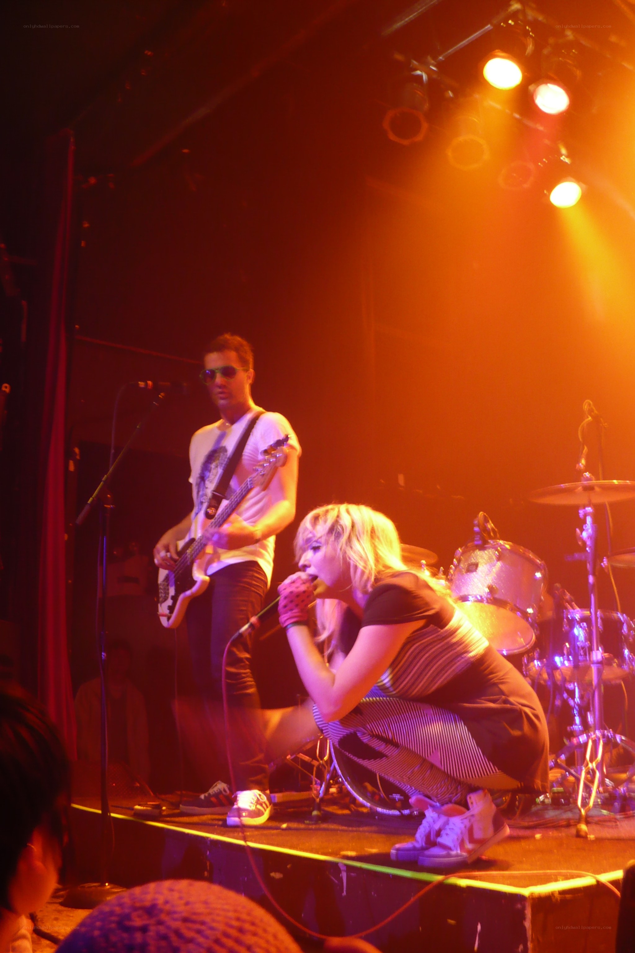 Band performing on stage