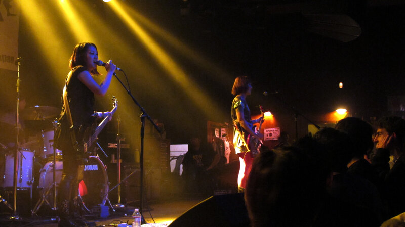 Band performing on stage