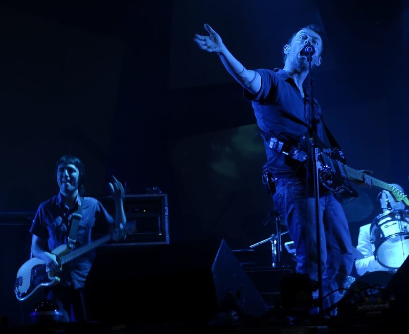 Band performing on stage