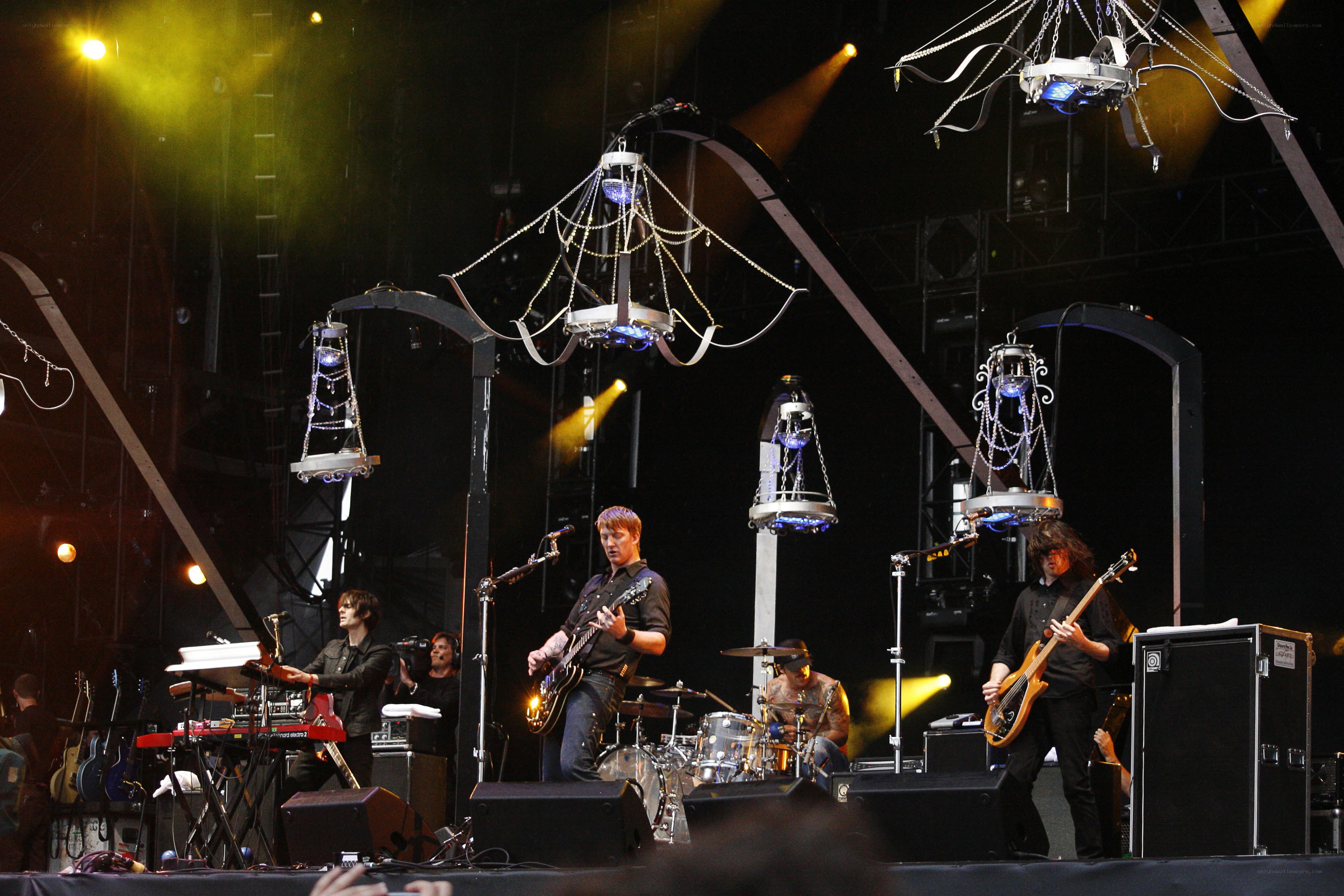 band performing on stage