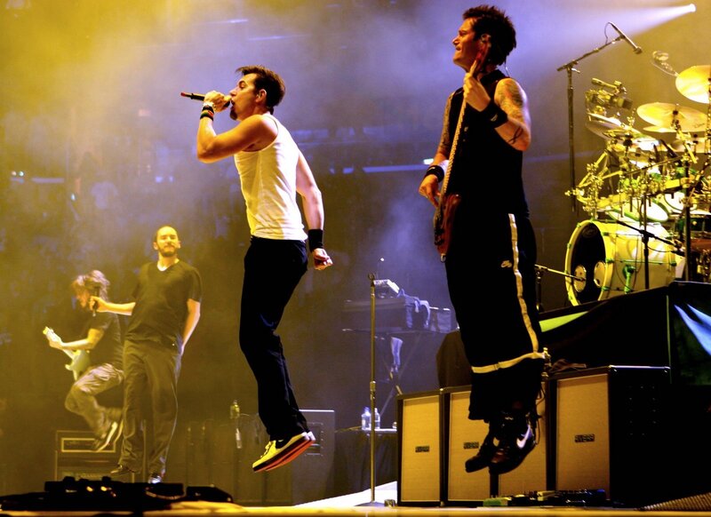 Band performing on stage