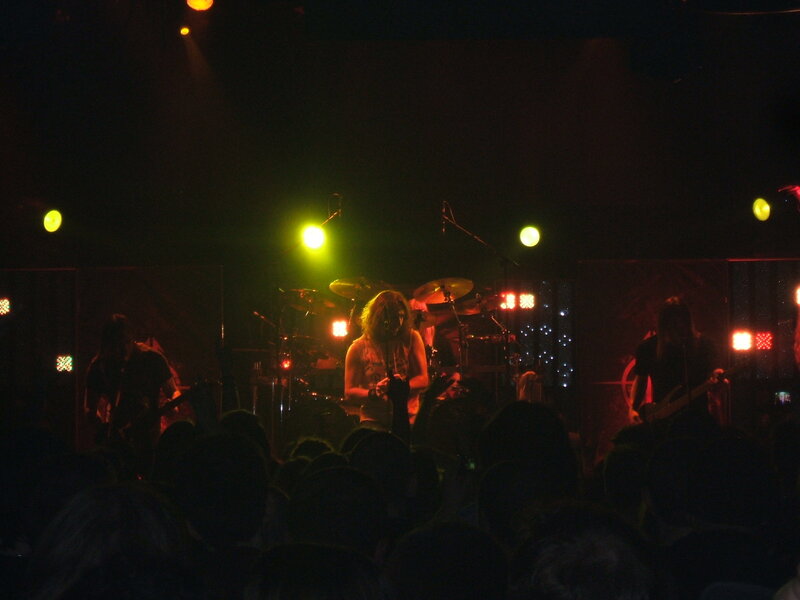 Band Performing on Stage — Black, Dark
