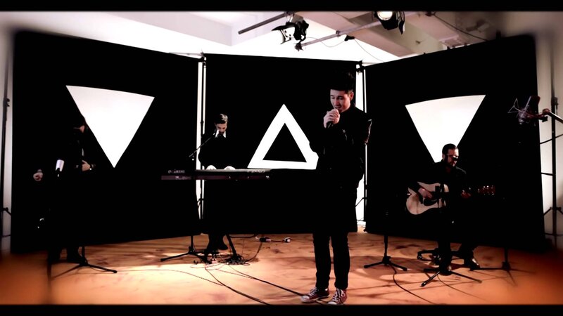 Band Performing on Stage — Black, Dramatic, Photograph, Microphone